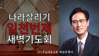 주님세운교회 나라살리기 일천번제 902일째 새벽예배 [upl. by Arelc]