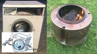 How to make a Brazier from a Bosch Washing Machine drum [upl. by Ibrahim]