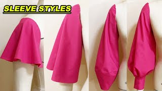 SLEEVE STYLES PATTERN MAKING PART 1  DIFFERENT TYPES OF SLEEVES  LA MODÉLISTE [upl. by Ecirtnom]