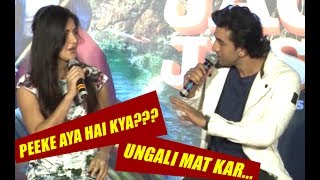 SHOCKING Fight Of Katrina Kaif amp Ranbir Kapoor On The Jagga Jasoos Song Launch [upl. by Beacham]