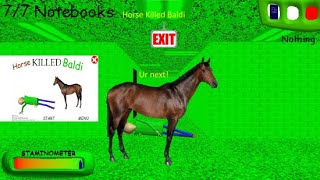 Horse Killed Baldi Gameplay [upl. by Vacuva]