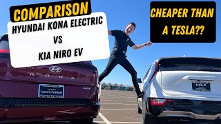 BudgetFriendly EVs Hyundai Kona Electric vs Kia Niro EV Showdown [upl. by Natka353]