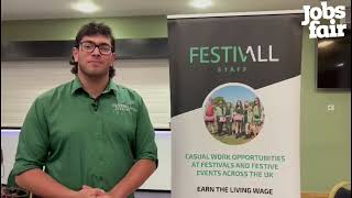 Festivall Staff at the Leicester Jobs Fair on Wednesday 11th October 2023 [upl. by Avilys]