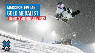 Marcus Kleveland Gold Medalist  Wendys Snowboard Knuckle Huck  X Games Aspen 2022 [upl. by Leanne]