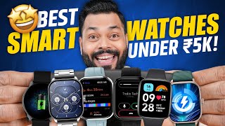 Top 5 Best Smartwatches Under ₹5000 In 2024⚡Bluetooth Calling AMOLED amp More [upl. by Aramahs657]