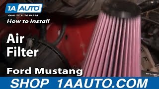 How To Replace Air Filter 9404 Ford Mustang 38L V6 [upl. by Etep]