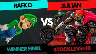 STOCKLESS 40 Winner Final  Rafko Luigi vs Julian GanondorfKing KRool [upl. by Ahsihat643]