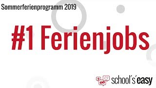 Sommerferienprogramm 2019  1 Ferienjobs [upl. by Tnecnivleahcim]