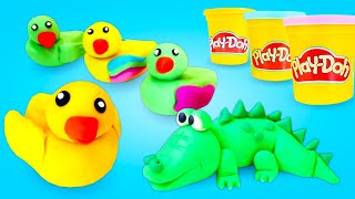 Tolle Knete Ideen für Kinder  3 Kindervideos mit PlayDoh [upl. by Melda]