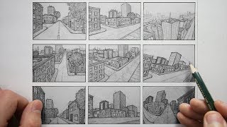 How To Draw ANY SCENE in PERSPECTIVE  Tutorial [upl. by Neom956]