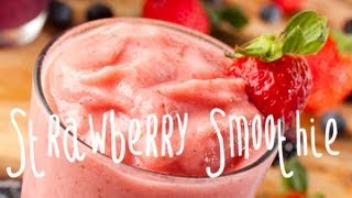 How to make a strawberry banana smoothie [upl. by Cychosz]