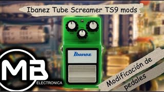 Ibanez tube screamer ts9 mods [upl. by Bellaude]