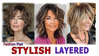 40 Inspiring Layered Hairstyles for Medium to Long Hair 2024CascadeShaggyShaggy Bob Bob [upl. by Weinman]