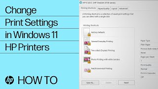 How to Change Print Settings in Windows 11  HP Printers  HP Support [upl. by Otilopih]