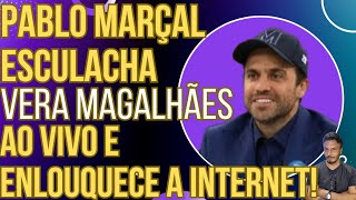 SHOW DE RISADAS Pablo Marçal esculacha Vera Magalhães ao vivo e a internet enlouquece [upl. by Yeo726]