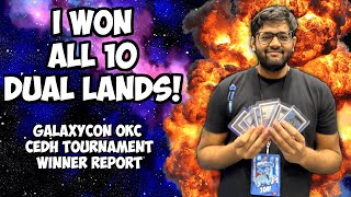 Winner Report I won all 10 Dual Lands at the Clash for Cash OKC cEDH Tournament [upl. by Ryan]