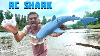 24G Remote Control Waterproof Shark Outdoor Swimming Unboxing  JMV TOYS [upl. by Scoles]