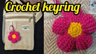 crochet keyring beautiful and very easy crochet keyring crochetpattern 🥰 [upl. by Retrak]