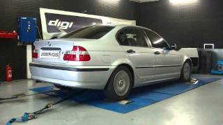 Reprogrammation Moteur BMW 320d 150cv  180cv dyno Digiservices [upl. by Eastman]