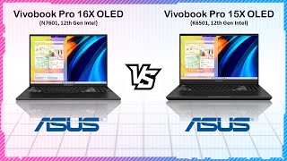 ASUS VIVOBOOK PRO 16X OLED 2022 VS ASUS VIVOBOOK PRO 15X OLED 2022 [upl. by Eelanaj]