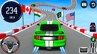 Super Crazy Ramp Car Racing Car Racing 3D Muscle Car Stunt Driving Android Gameplay game [upl. by Virgin]