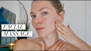 Lymphatic Drainage Face Lifting Massage [upl. by Eremehc]