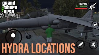 All Hydra Locations in GTA San Andreas AndroidiOS [upl. by Nivej]