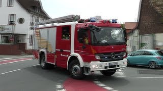 Sirenenalarm anrückende Kräfte Feuerwehr und DRK Mörfelden zur Alarmübung [upl. by Yllaw93]