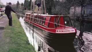 Mirfield Boat Company Launch The Rochdale Restoration Narrowboat [upl. by Aneelad]