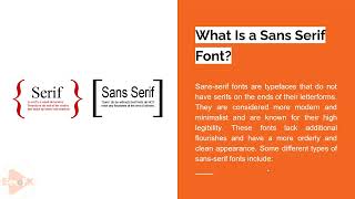 Difference Between Serif and SansSerif Fonts  ExploFX [upl. by Shulamith]