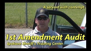 1st Amendment Audit Spokane Sheriffs Training Center  Class is in [upl. by Itnavart]