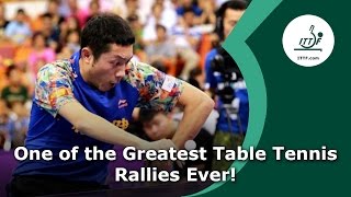 Possibly the Greatest Table Tennis Rally Ever [upl. by Einaj]