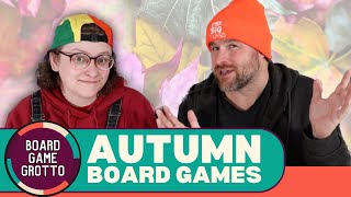 What are the BEST board games for Fall  Board Game Grotto [upl. by Takara796]