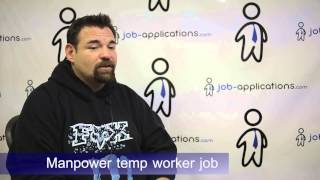 Manpower Interview  Temp Worker [upl. by Sternberg]