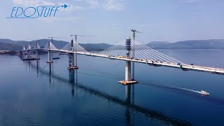 Hrvatska Spojena Pelješki most Spojen  Croatia Connected Pelješac Bridge Connected [upl. by Flosser]