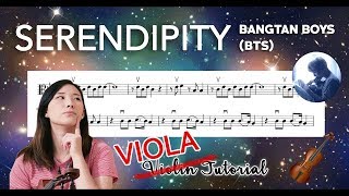 quotSerendipityquot BTS 방탄소년단 EASY VIOLA TUTORIAL [upl. by Sirtimed41]