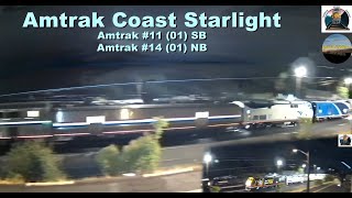 Amtrak Coast StarLight 11 and 14 with OLS  09022023 [upl. by Cecil98]