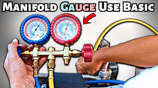 How To Use Ac Manifold Gauge For Beginners [upl. by Htessil]