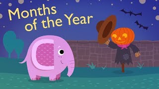 Months of the year  English  Kids Vocabulary [upl. by Ahsimik]