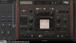 uhes Presswerk compressor VSTAU plugin in action [upl. by Kelwin]