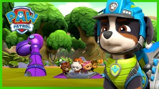 PAW Patrol Dino Redding redt Kitty Cats van een robotdinosaurus  PAW Patrol Nederlands [upl. by Wilscam]