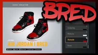 NBA 2K20 Shoe Creator  Air Jordan 1 “Bred” [upl. by Zora]