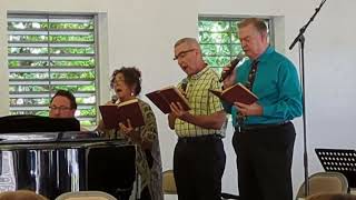 Quartet singing at Taylorsville Baptist Camp Meeting June 21 2024 [upl. by Tobiah]