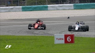 Vettel and Stroll Collide After The Flag  F1 Most Dramatic Moments 2017 [upl. by Yllor]