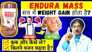 Endura Mass Weight gainer In Hindi  Endura mass review in Hindi  endura mass khane se kya hota hai [upl. by Avla]