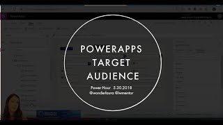 SharePoint Power Hour PowerApps Target Audiences [upl. by Therron]