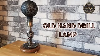 Lampe chignole  Old hand drill lamp [upl. by Eissak]