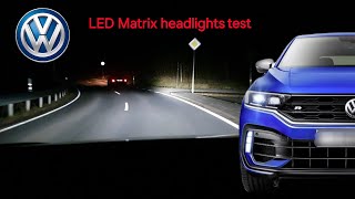 2024 VW TROC LED Matrix headlights Test  nightdriving  15 TSI 110kW  POV Driving [upl. by Alisander]