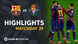 Highlights FC Barcelona vs Real Valladolid 10 [upl. by Sunderland]