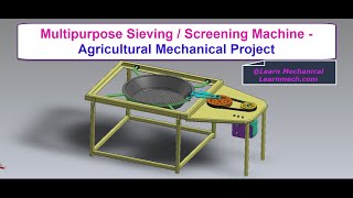 Multipurpose sieving Machine  Agricultural Mechanical Projects [upl. by Sirrot]